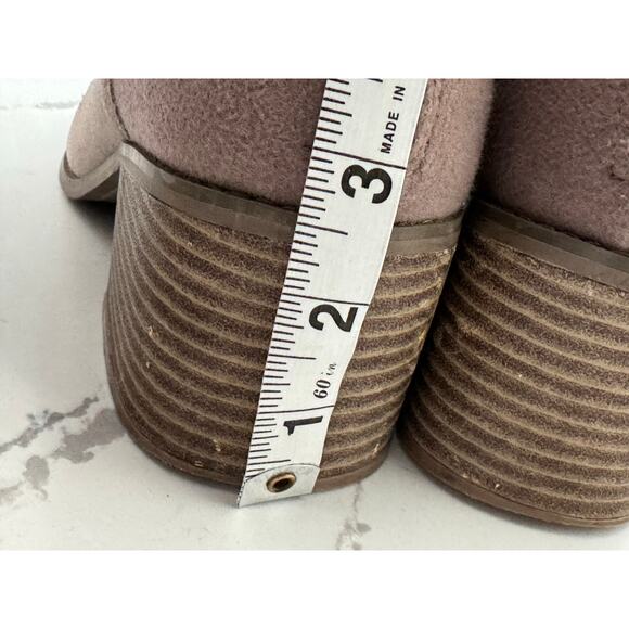 Tom's Heeled‎ Booties Suede Camel Size 10 - Picture 6 of 11